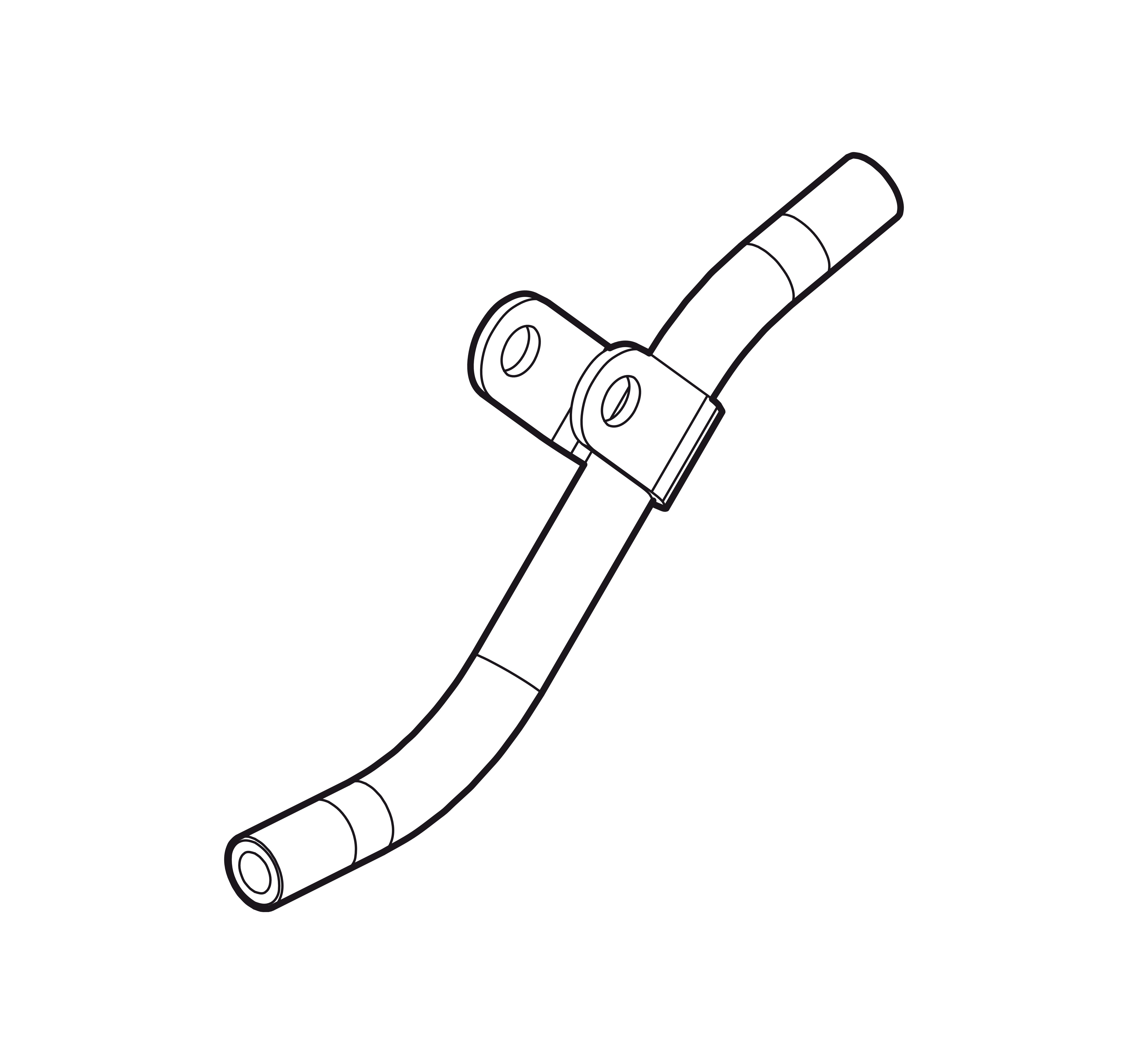 Handle - Bent pipe | 3303 0051 94